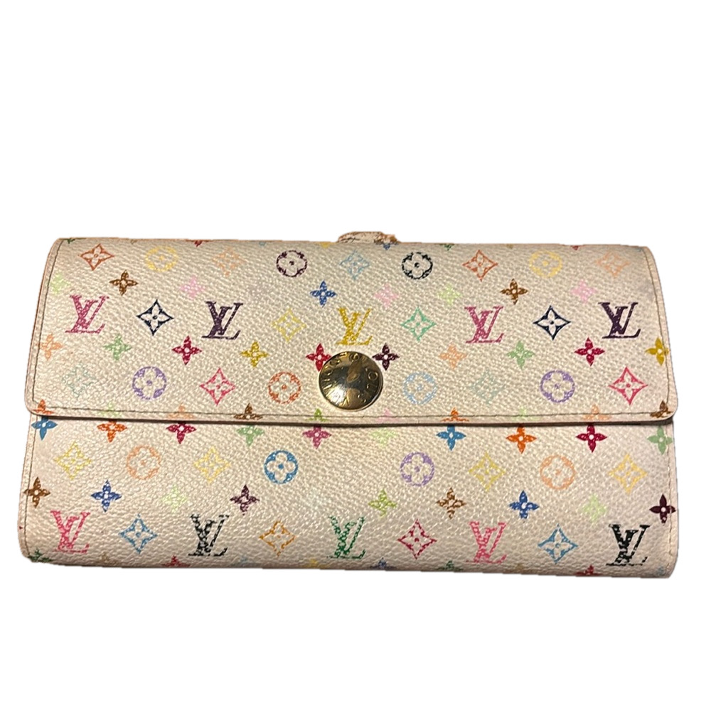 Louis Vuitton Multi Color Murikami Sarah Wallet
